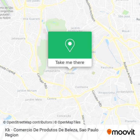 Kk - Comercio De Produtos De Beleza map