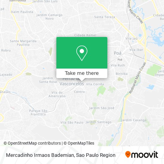 Mercadinho Irmaos Bademian map