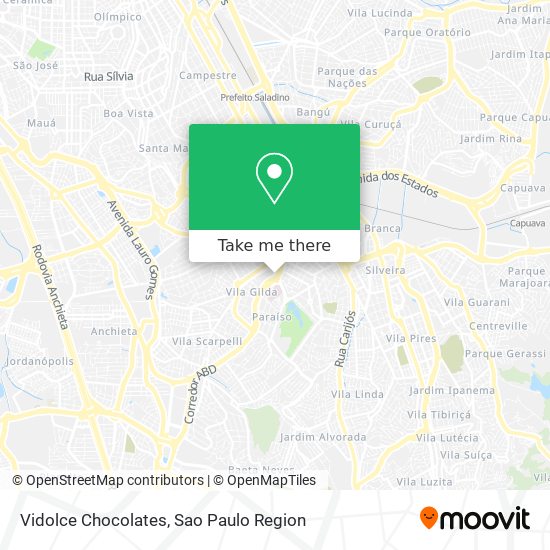 Mapa Vidolce Chocolates