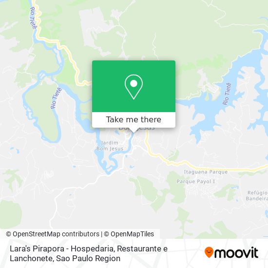 Mapa Lara's Pirapora - Hospedaria, Restaurante e Lanchonete