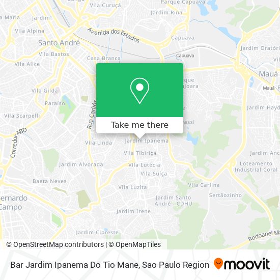 Bar Jardim Ipanema Do Tio Mane map