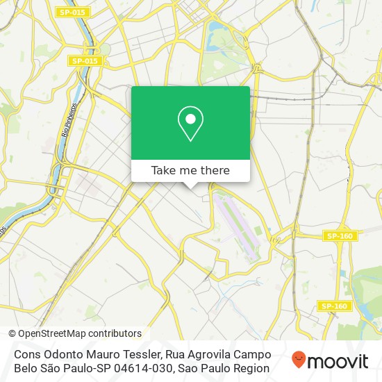 Cons Odonto Mauro Tessler, Rua Agrovila Campo Belo São Paulo-SP 04614-030 map