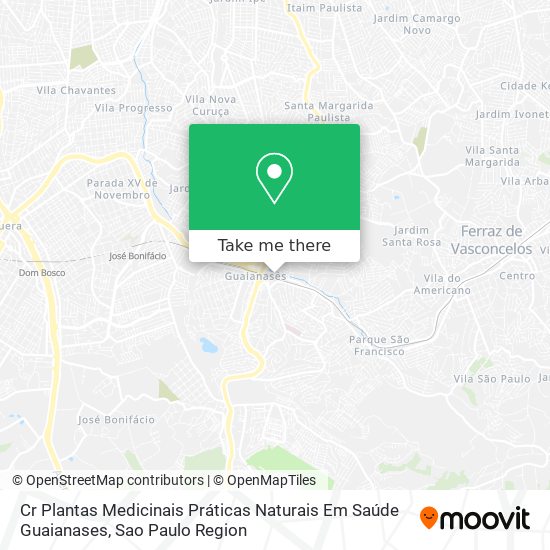 Cr Plantas Medicinais Práticas Naturais Em Saúde Guaianases map