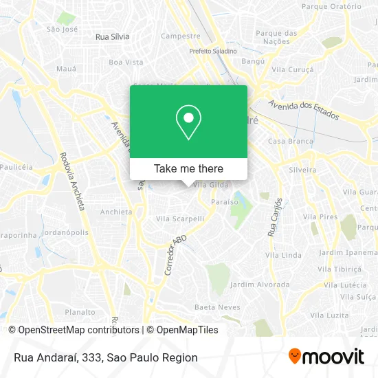 Rua Andaraí, 333 map