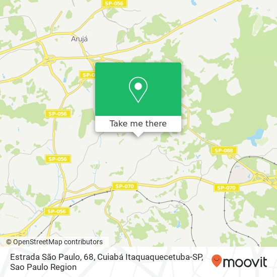 Estrada São Paulo, 68, Cuiabá Itaquaquecetuba-SP map