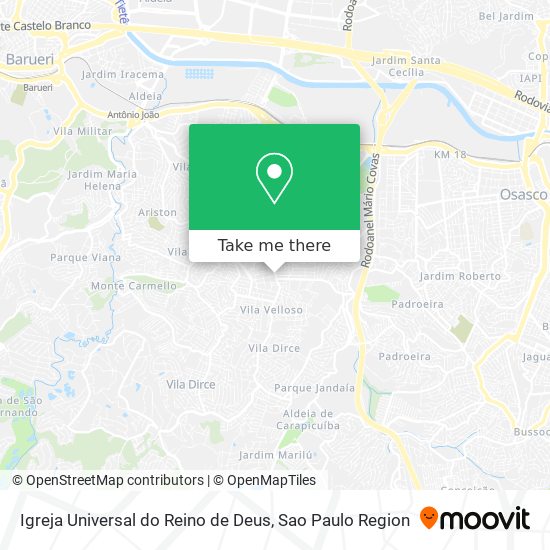 Igreja Universal do Reino de Deus map