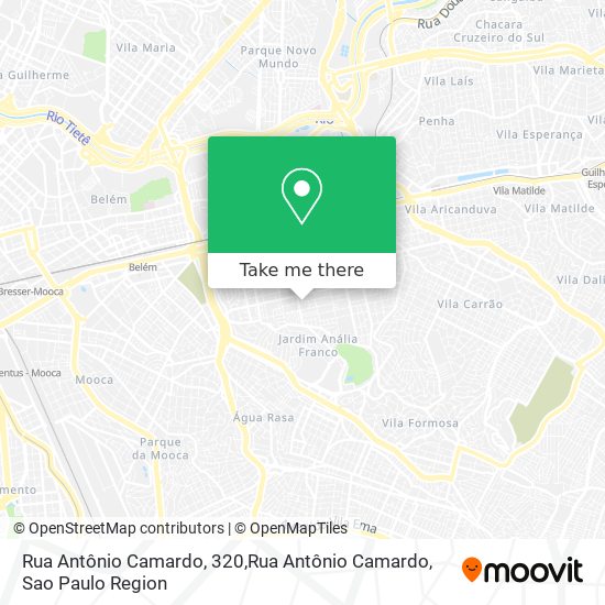 Mapa Rua Antônio Camardo, 320,Rua Antônio Camardo