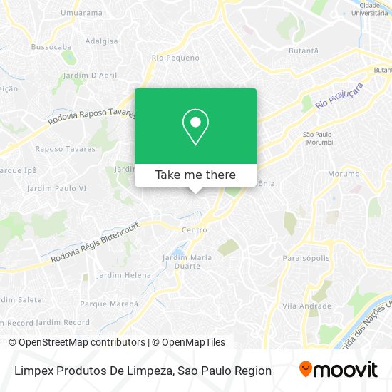 Mapa Limpex Produtos De Limpeza