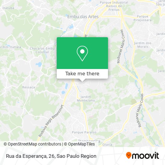 Rua da Esperança, 26 map