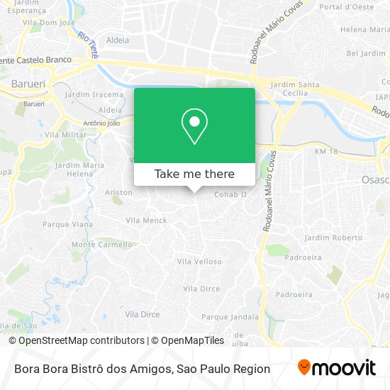 Bora Bora Bistrô dos Amigos map