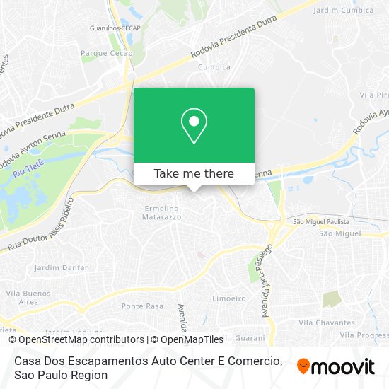 Mapa Casa Dos Escapamentos Auto Center E Comercio