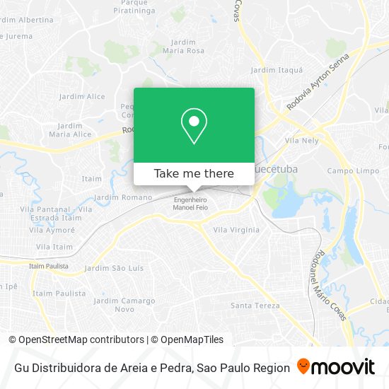 Gu Distribuidora de Areia e Pedra map