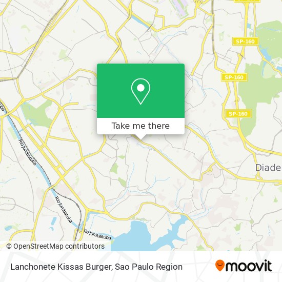 Mapa Lanchonete Kissas Burger