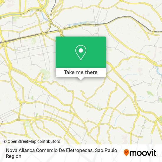 Mapa Nova Alianca Comercio De Eletropecas