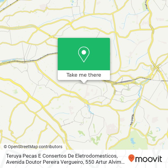 Teruya Pecas E Consertos De Eletrodomesticos, Avenida Doutor Pereira Vergueiro, 550 Artur Alvim São Paulo-SP 03563-000 map