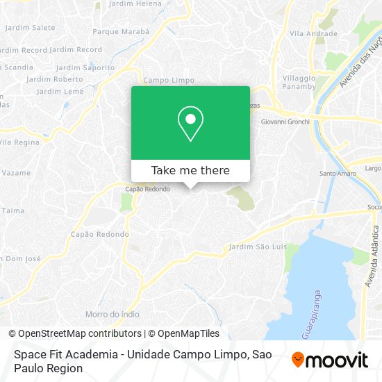 Space Fit Academia - Unidade Campo Limpo map