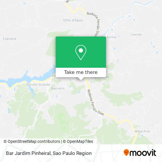 Mapa Bar Jardim Pinheiral