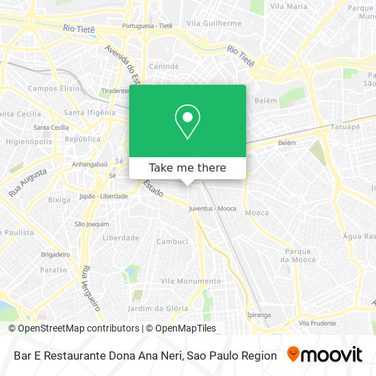 Bar E Restaurante Dona Ana Neri map