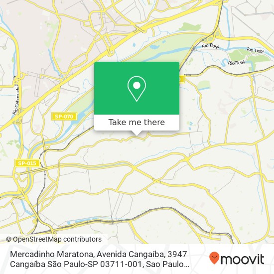 Mercadinho Maratona, Avenida Cangaíba, 3947 Cangaíba São Paulo-SP 03711-001 map