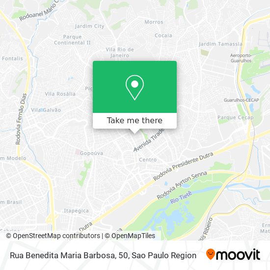 Rua Benedita Maria Barbosa, 50 map