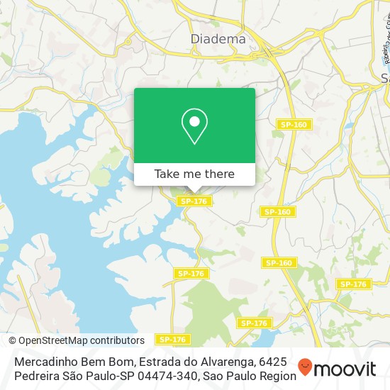 Mercadinho Bem Bom, Estrada do Alvarenga, 6425 Pedreira São Paulo-SP 04474-340 map