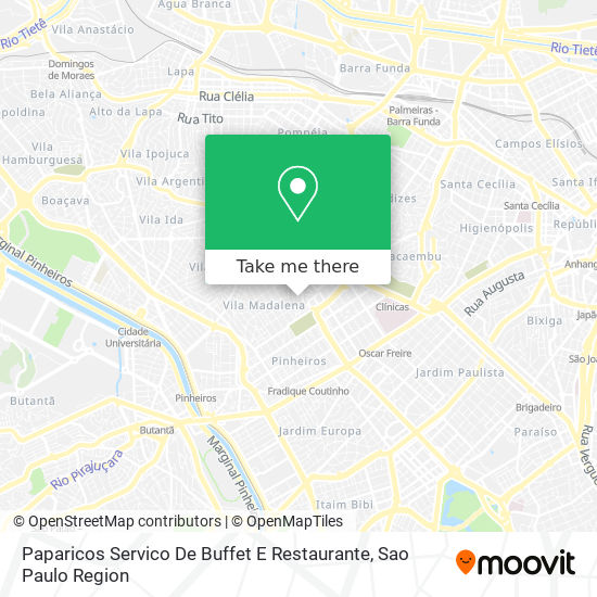 Paparicos Servico De Buffet E Restaurante map