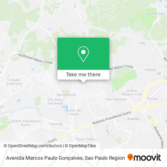 Avenida Marcos Paulo Gonçalves map