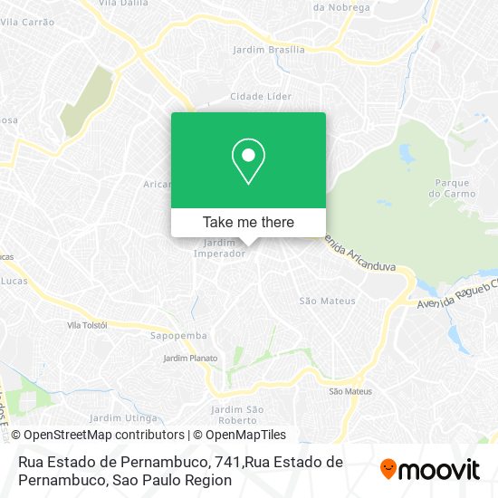 Mapa Rua Estado de Pernambuco, 741,Rua Estado de Pernambuco