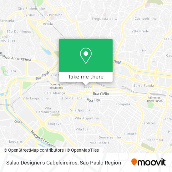 Salao Designer's Cabeleireiros map