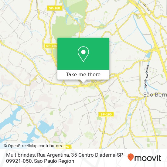 Mapa Multibrindes, Rua Argentina, 35 Centro Diadema-SP 09921-050