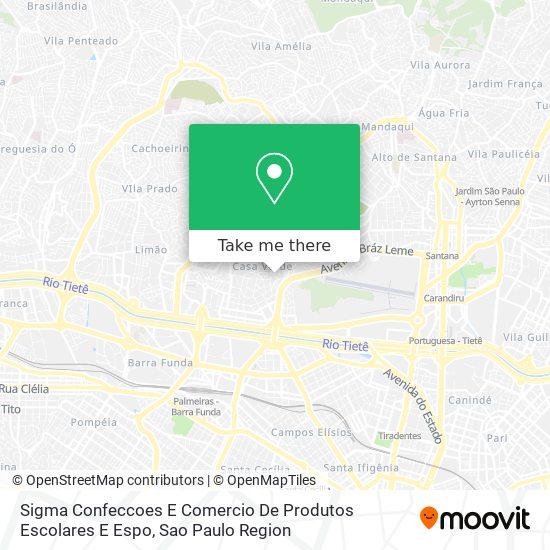 Sigma Confeccoes E Comercio De Produtos Escolares E Espo map