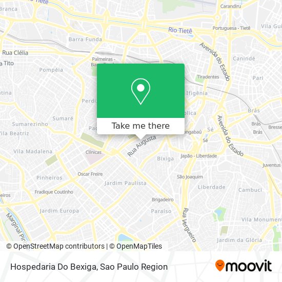 Hospedaria Do Bexiga map