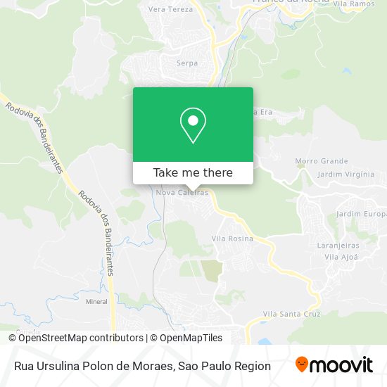 Rua Ursulina Polon de Moraes map