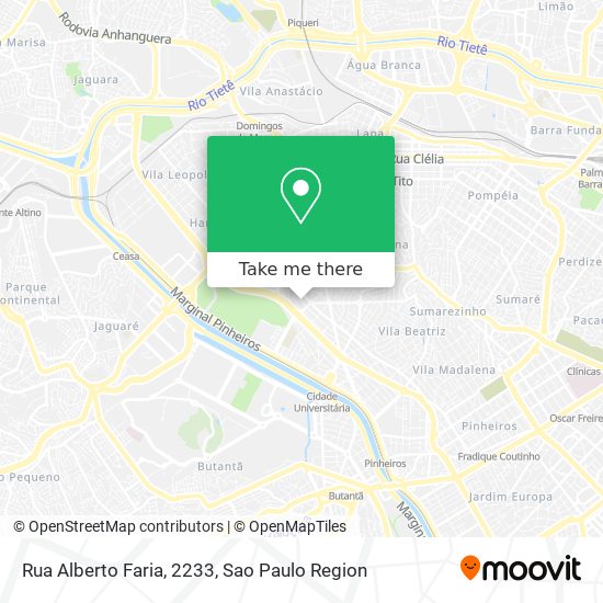 Mapa Rua Alberto Faria, 2233