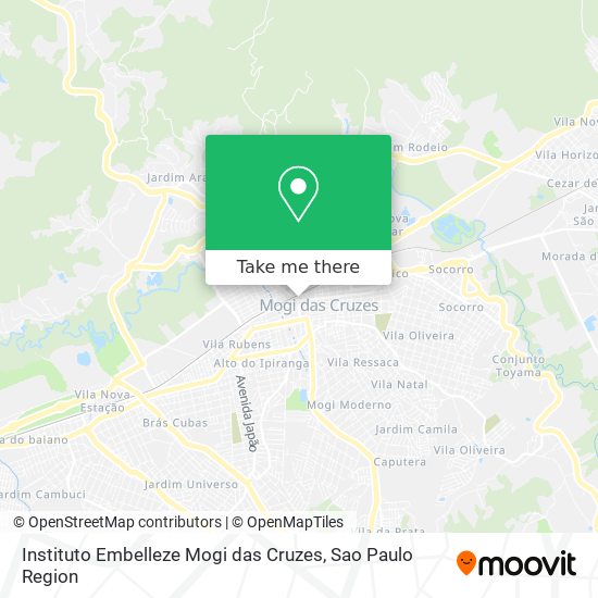 Mapa Instituto Embelleze Mogi das Cruzes