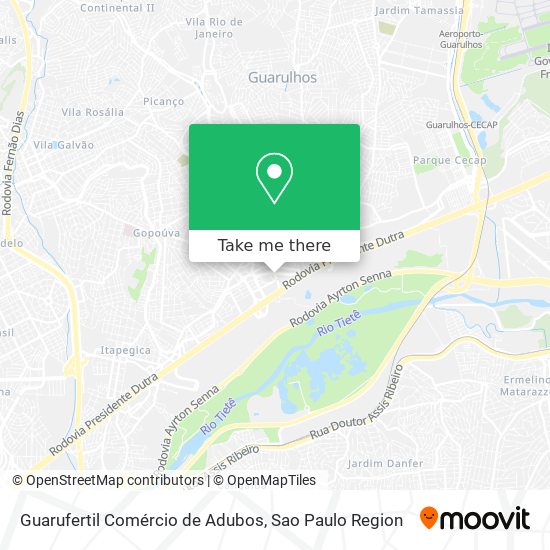 Guarufertil Comércio de Adubos map