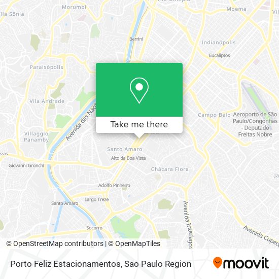 Porto Feliz Estacionamentos map