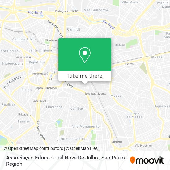 Associação Educacional Nove De Julho. map