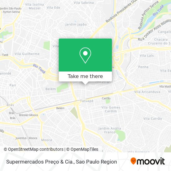 Supermercados Preço & Cia. map
