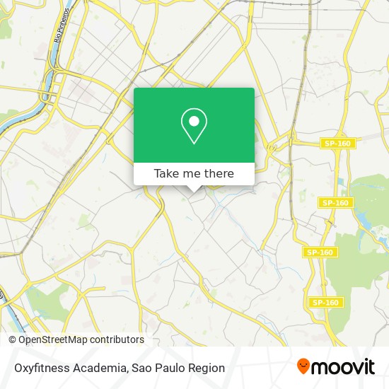 Mapa Oxyfitness Academia