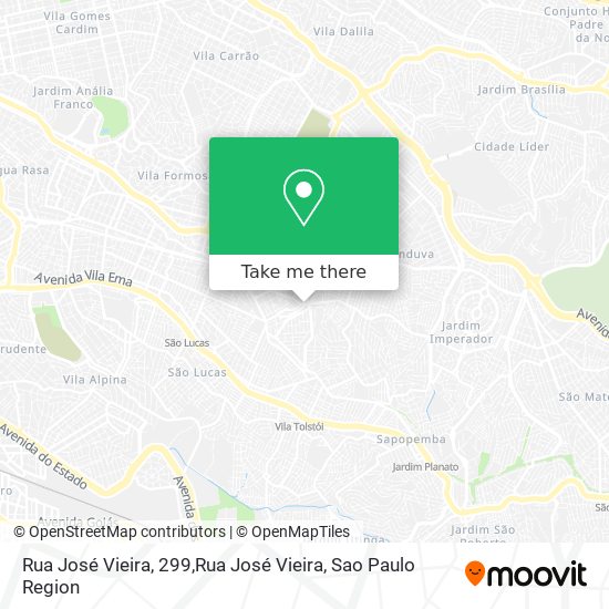 Mapa Rua José Vieira, 299,Rua José Vieira