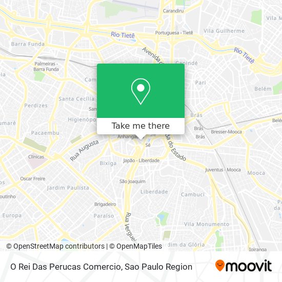 O Rei Das Perucas Comercio map