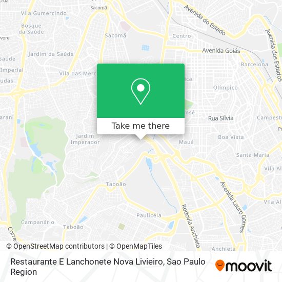 Restaurante E Lanchonete Nova Livieiro map