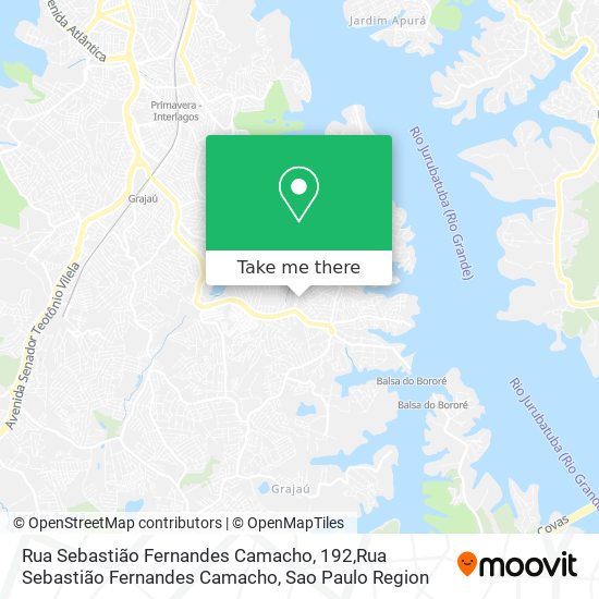 Mapa Rua Sebastião Fernandes Camacho, 192,Rua Sebastião Fernandes Camacho