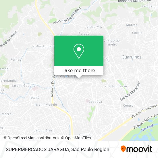 SUPERMERCADOS JARAGUA map