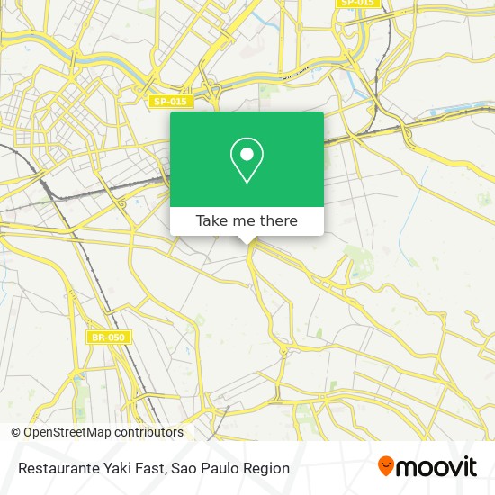 Mapa Restaurante Yaki Fast