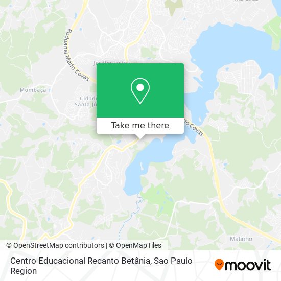 Mapa Centro Educacional Recanto Betânia