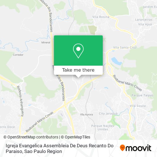 Igreja Evangelica Assembleia De Deus Recanto Do Paraiso map