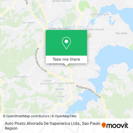 Mapa Auto Posto Alvorada De Itapecerica Ltda.
