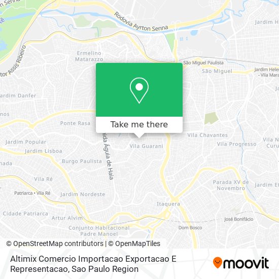 Altimix Comercio Importacao Exportacao E Representacao map